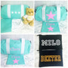 Girls Personalised Star Design Sleepover  Bag