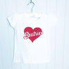 Valentine's Personalised Love Heart T Shirt