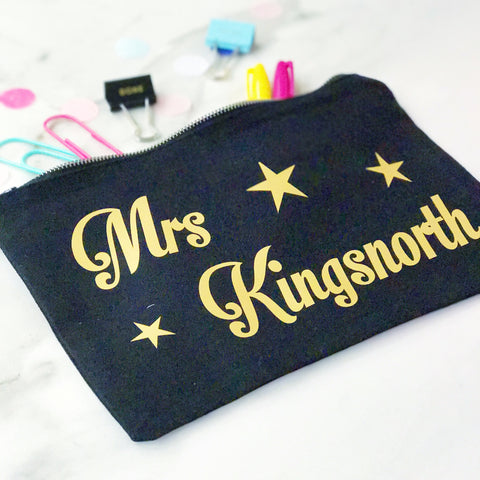 Thank You Teacher - Personalised Accessories Bag