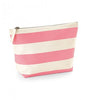 Personalised Pink Stripe Canvas and Rope Tote Beach Bag With Any Phrase/Name