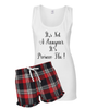 Ladies Weekend Recovery Prosecco & Gin Short Pyjamas With Vest Top