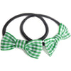 Mini Hair Bow Bobbles in Pairs for School In Gingham and Solid Ribbon