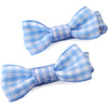 Back to School Gift Card and Pair of Mini Bow Clips in Solid and Gingham Ribbon
