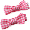 Back to School Gift Card and Pair of Mini Bow Clips in Solid and Gingham Ribbon