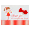 party bag fillers with bows hair bows thank you cards