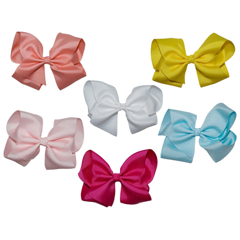 Girls Large Boutique Bow -  Set of 6 Party Bag Fillers